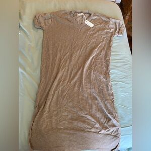 Taupe short sleeved sweater dress NWT